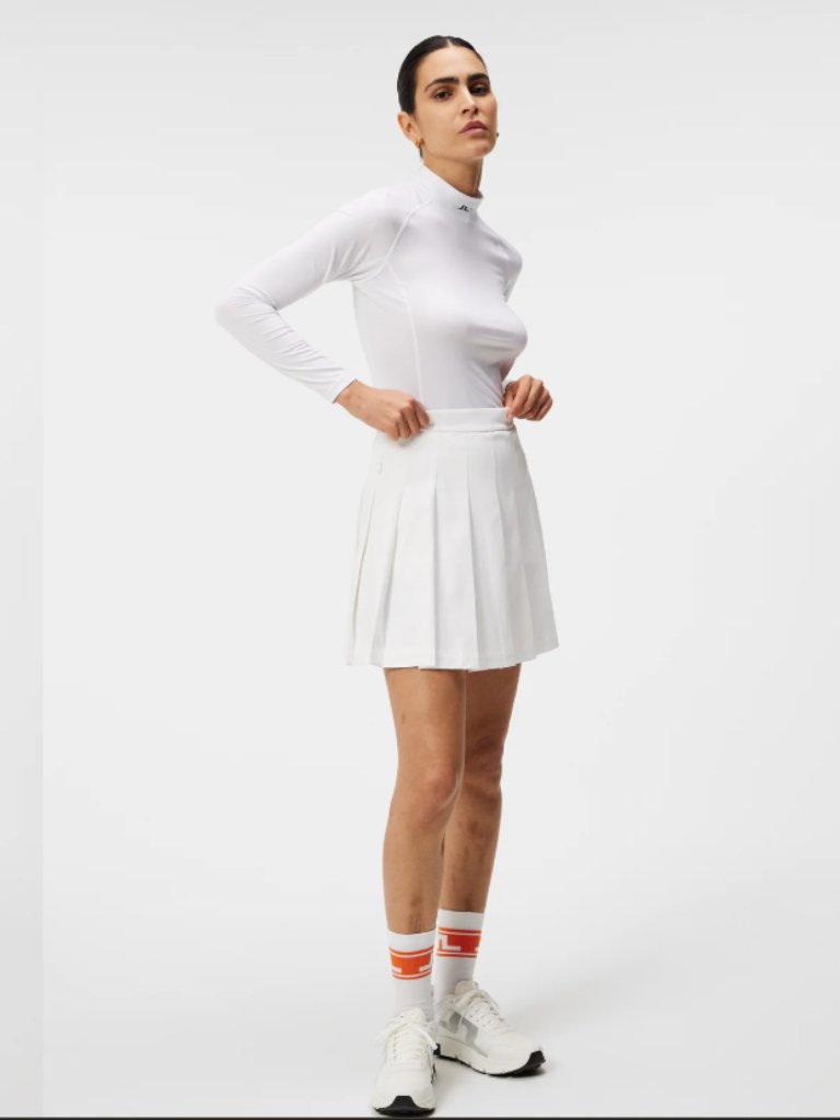 J.Lindeberg Adina Golf Skirt White Pleated Size L Nwt Tennis Athleisure — image 3 of 6